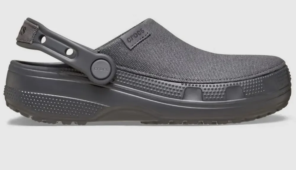 Crocs Kids Classic Concrete Gray Crafted Clogs Sz J5